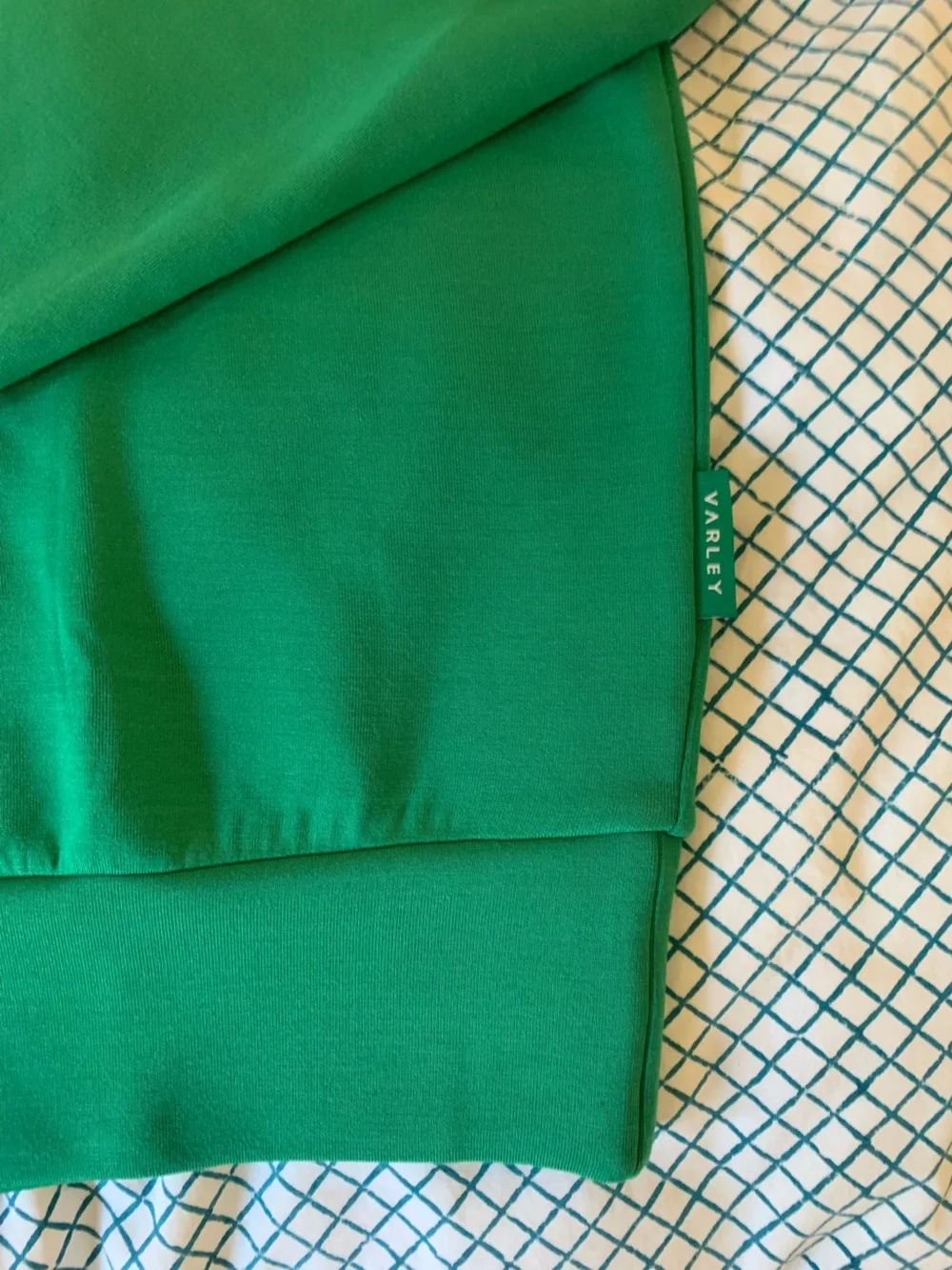 Varley Hawley Half-Zip Sweatshirt Double Soft Anthropologie sz Medium NEW green - Picture 14 of 16